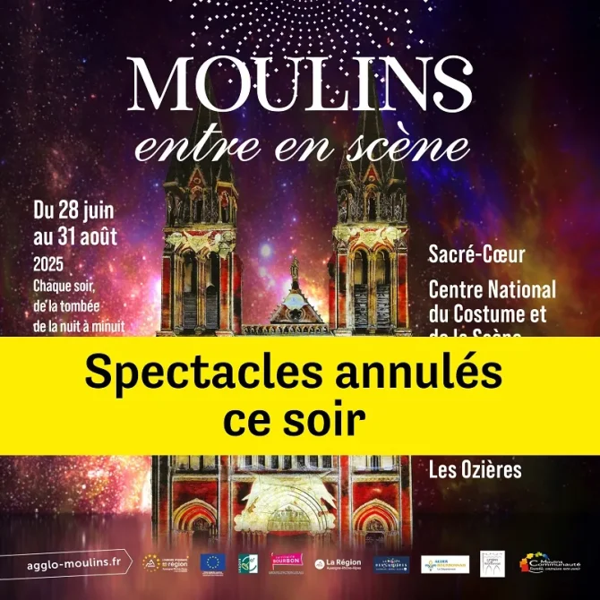 Attention ! Annulation des spectacles de lumières